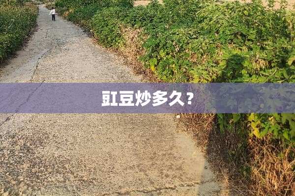 豇豆炒多久？