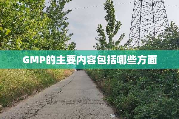 GMP的主要内容包括哪些方面