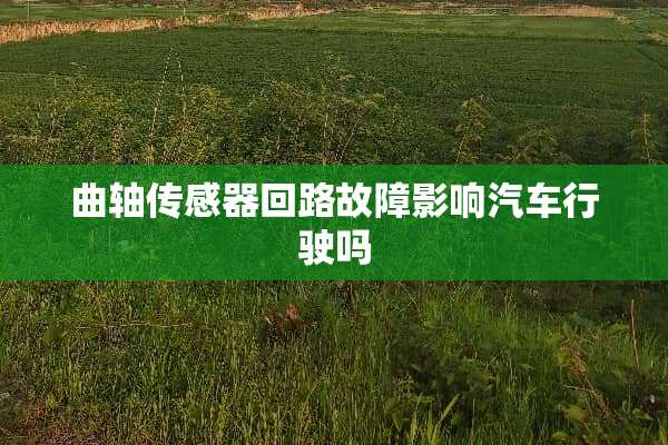 曲轴传感器回路故障影响汽车行驶吗