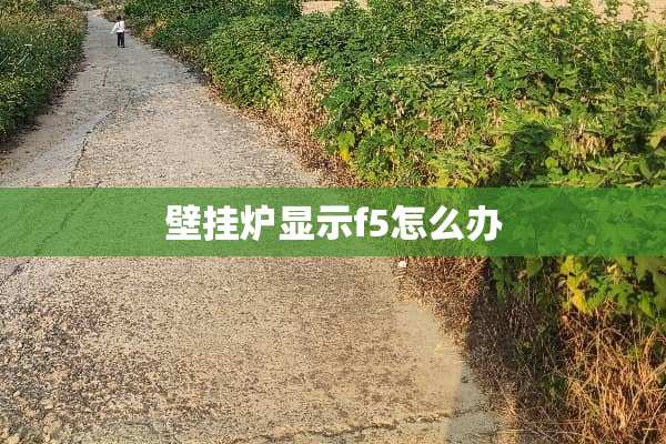 壁挂炉显示f5怎么办