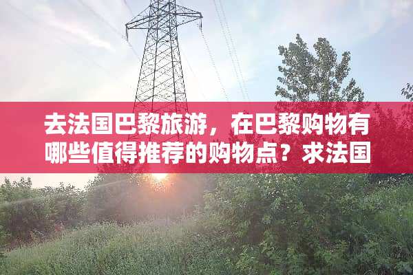 去法国巴黎旅游，在巴黎购物有哪些值得推荐的购物点？求法国购物攻略。