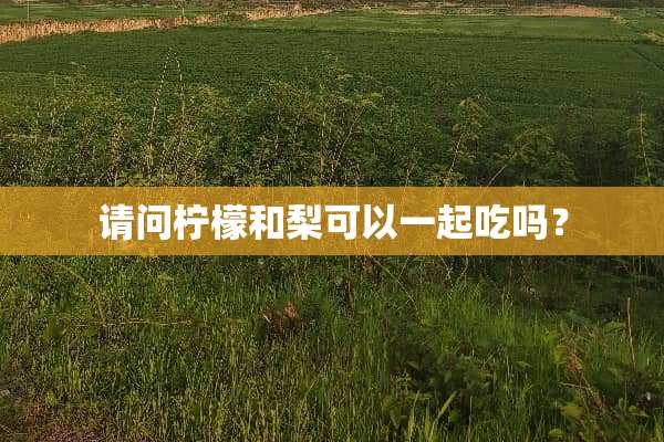 请问柠檬和梨可以一起吃吗？