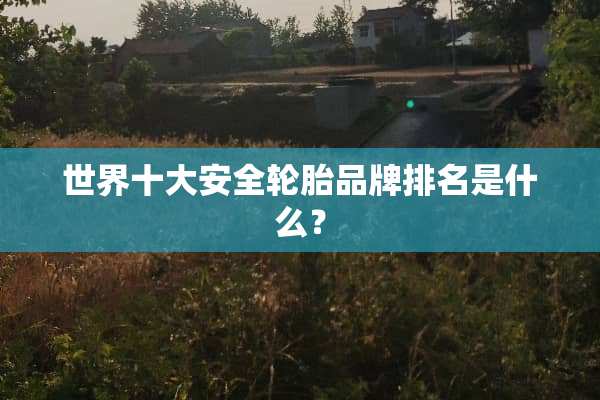 世界十大安全轮胎品牌排名是什么？