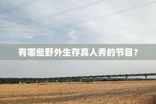 有哪些野外生存真人秀的节目？