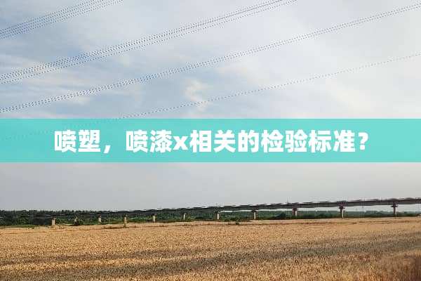 喷塑，喷漆x相关的检验标准？