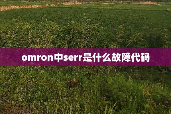 omron中serr是什么故障代码