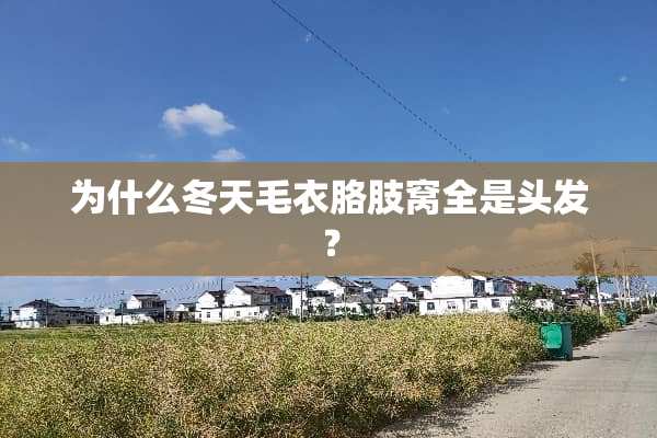 为什么冬天毛衣胳肢窝全是头发？
