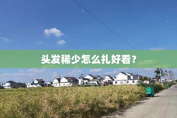 头发稀少怎么扎好看？