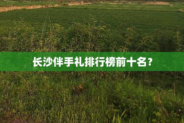长沙伴手礼排行榜前十名？