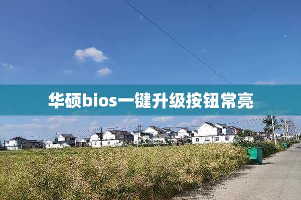 华硕bios一键升级按钮常亮