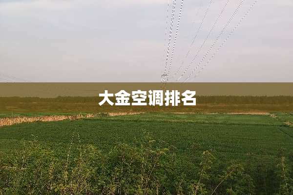 大金空调排名