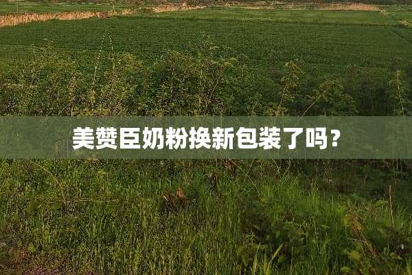 美赞臣奶粉换新包装了吗？