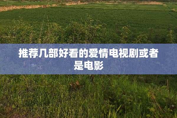 推荐几部好看的爱情电视剧或者是电影