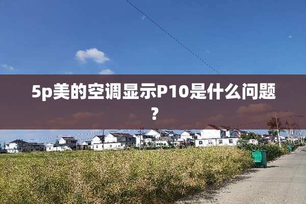 5p美的空调显示P10是什么问题？