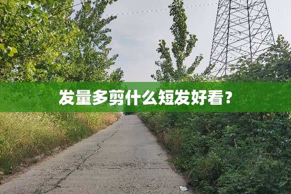发量多剪什么短发好看？