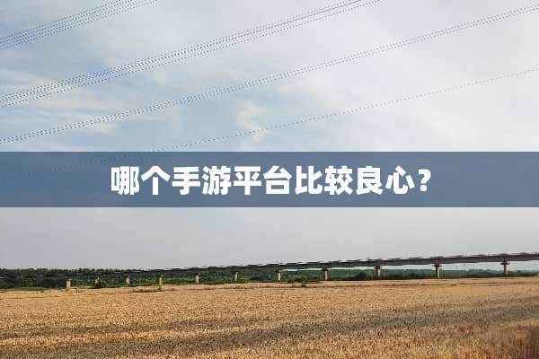 哪个手游平台比较良心？
