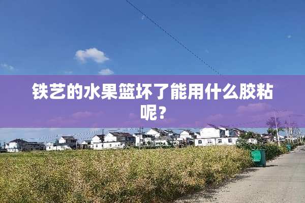 铁艺的水果篮坏了能用什么胶粘呢？