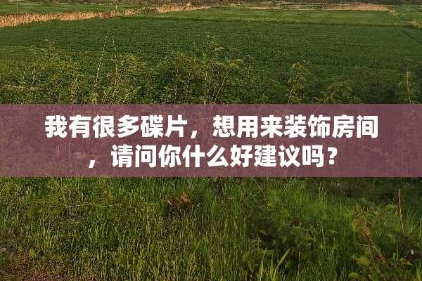 我有很多碟片，想用来装饰房间，请问你什么好建议吗？