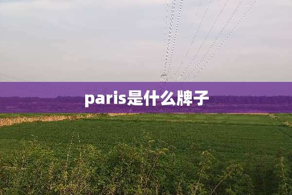 paris是什么牌子