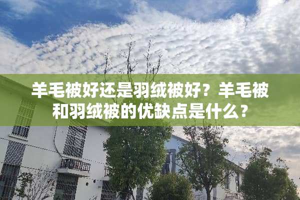 羊毛被好还是羽绒被好？羊毛被和羽绒被的优缺点是什么？