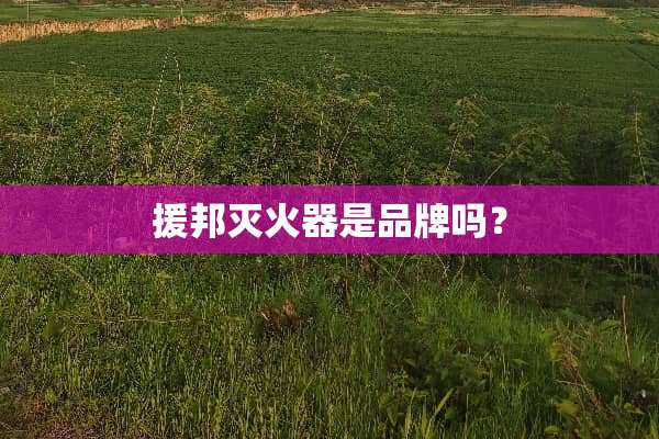 援邦灭火器是品牌吗？