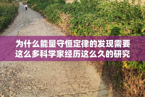 为什么能量守恒定律的发现需要这么多科学家经历这么久的研究？ 朋友们