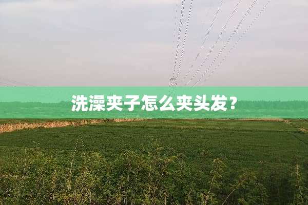 洗澡夹子怎么夹头发？