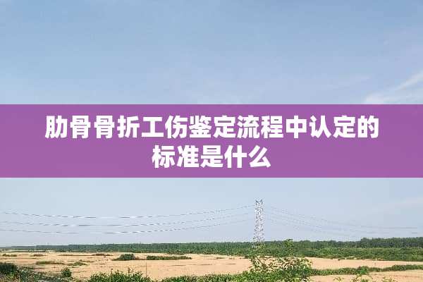 肋骨骨折工伤鉴定流程中认定的标准是什么