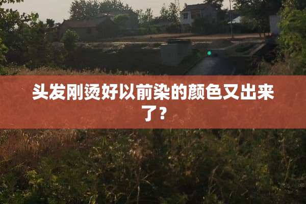 头发刚烫好以前染的颜色又出来了？