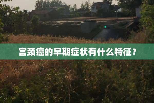 宫颈癌的早期症状有什么特征？