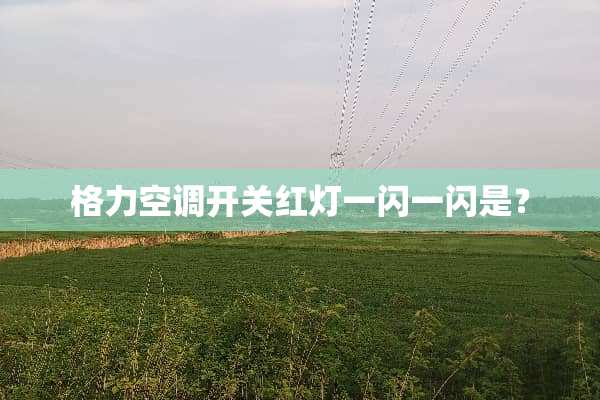 格力空调开关红灯一闪一闪是？