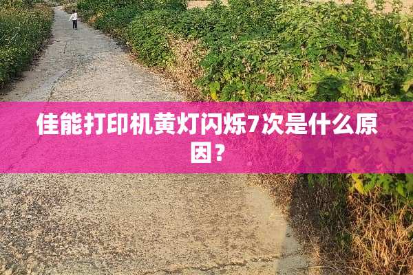 佳能打印机黄灯闪烁7次是什么原因？