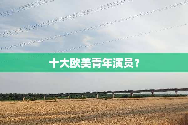 十大欧美青年演员？