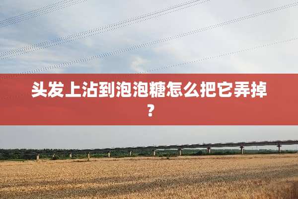 头发上沾到泡泡糖怎么把它弄掉？