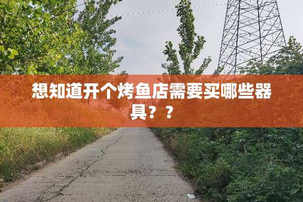 想知道开个烤鱼店需要买哪些器具？？