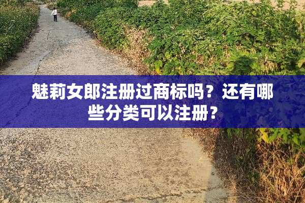 魅莉**注册过商标吗？还有哪些分类可以注册？