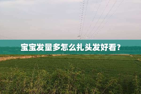 宝宝发量多怎么扎头发好看？