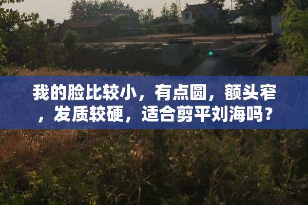 我的脸比较小，有点圆，额头窄，发质较硬，适合剪平刘海吗？