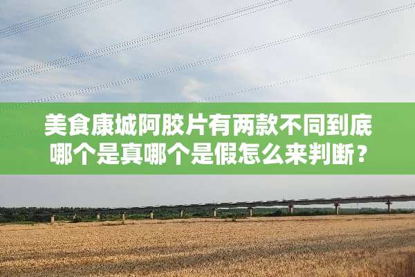 美食康城阿胶片有两款不同到底哪个是真哪个是假怎么来判断？
