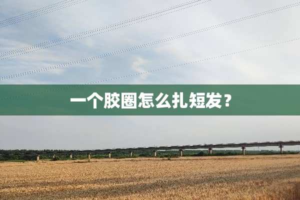一个胶圈怎么扎短发？