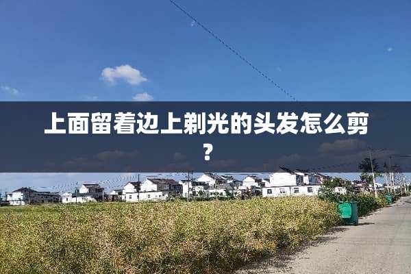 上面留着边上剃光的头发怎么剪？