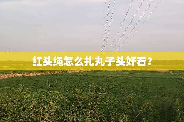 红头绳怎么扎丸子头好看？