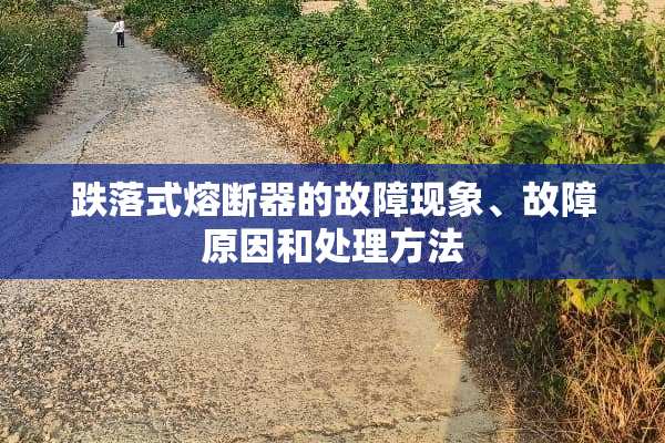 跌落式熔断器的故障现象、故障原因和处理方法