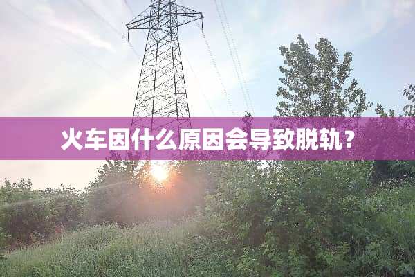火车因什么原因会导致脱轨？
