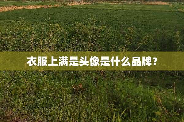 衣服上满是头像是什么品牌？