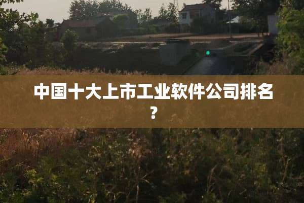 中国十大上市工业软件公司排名？