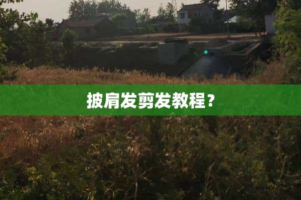 披肩发剪发教程？