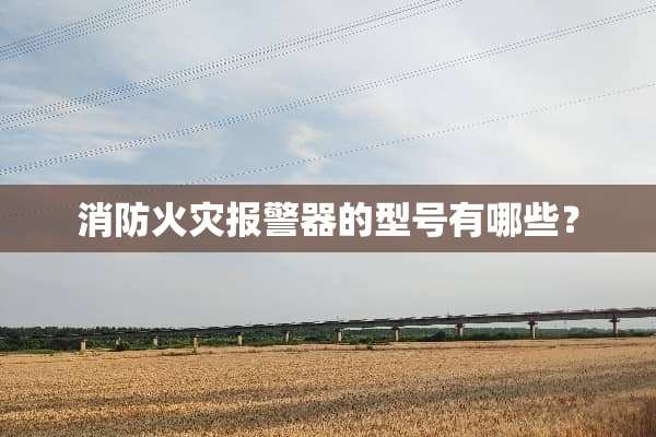 消防火灾报警器的型号有哪些？