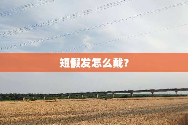 短假发怎么戴？