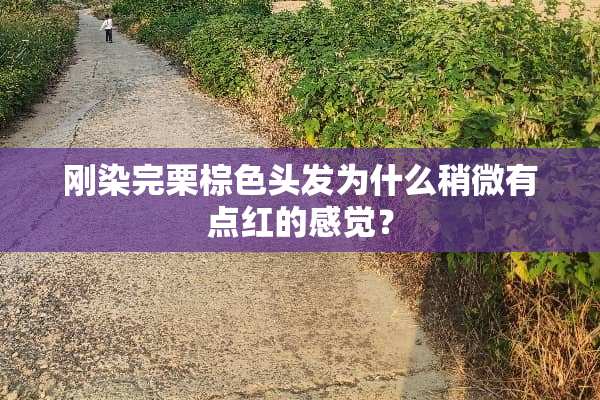 刚染完栗棕色头发为什么稍微有点红的感觉？